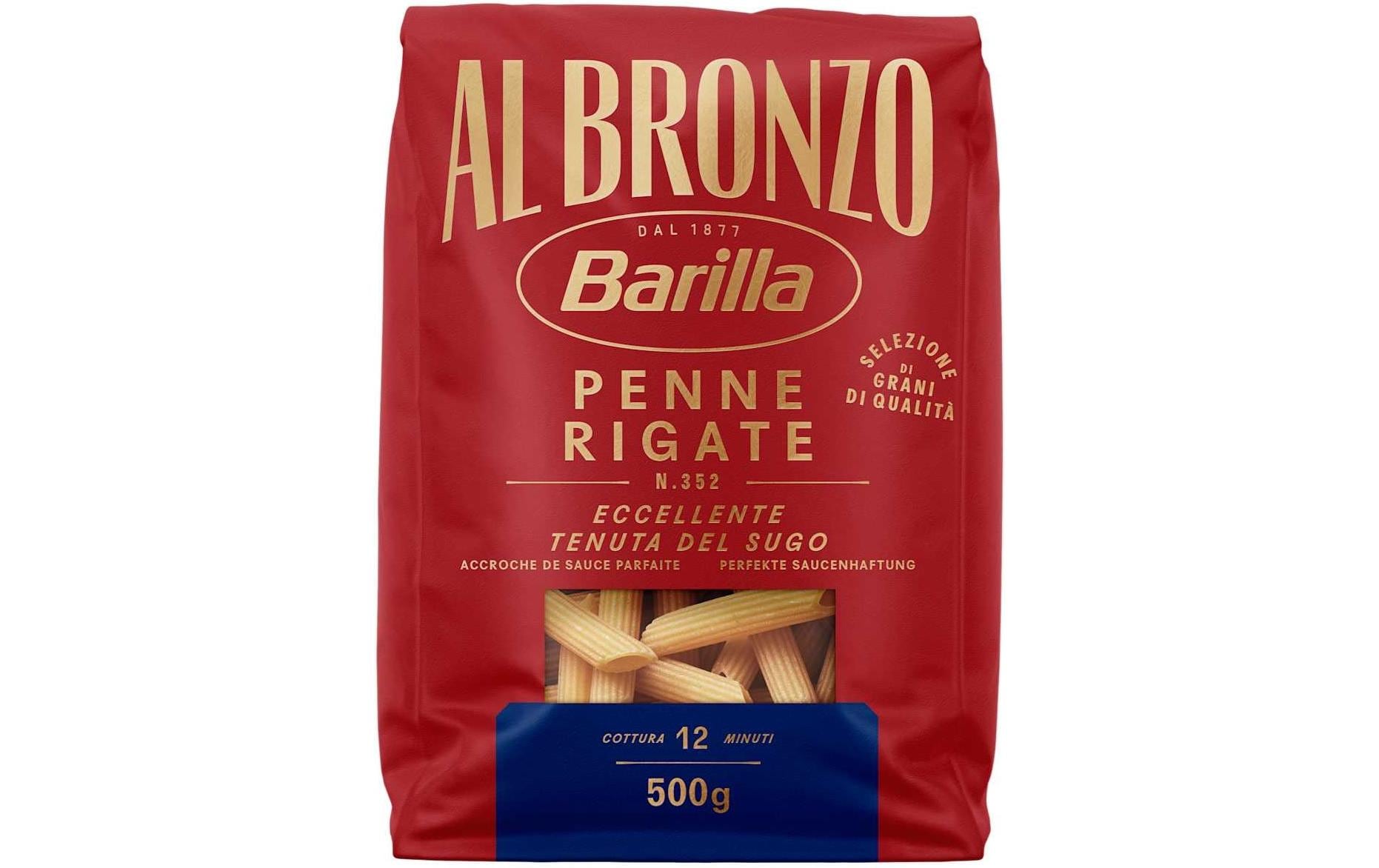 Teigwaren Al Bronzo Penne Rigate 500 gPasta aus Hartweizengriess