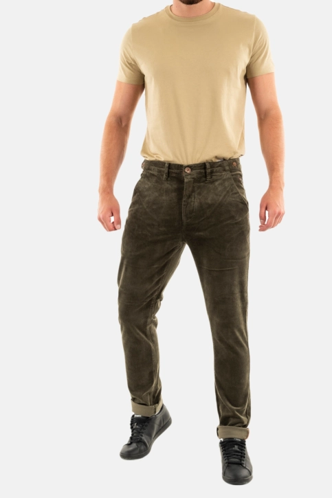 Pantalons Benson & Cherry signature kaki