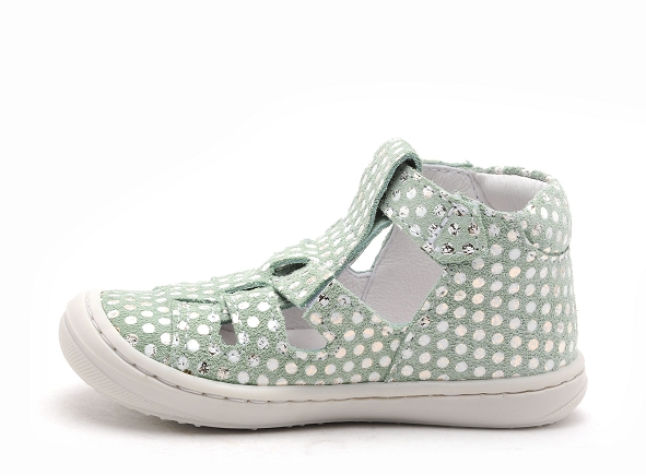 Bellamy nu pieds bebe flex sosso vert