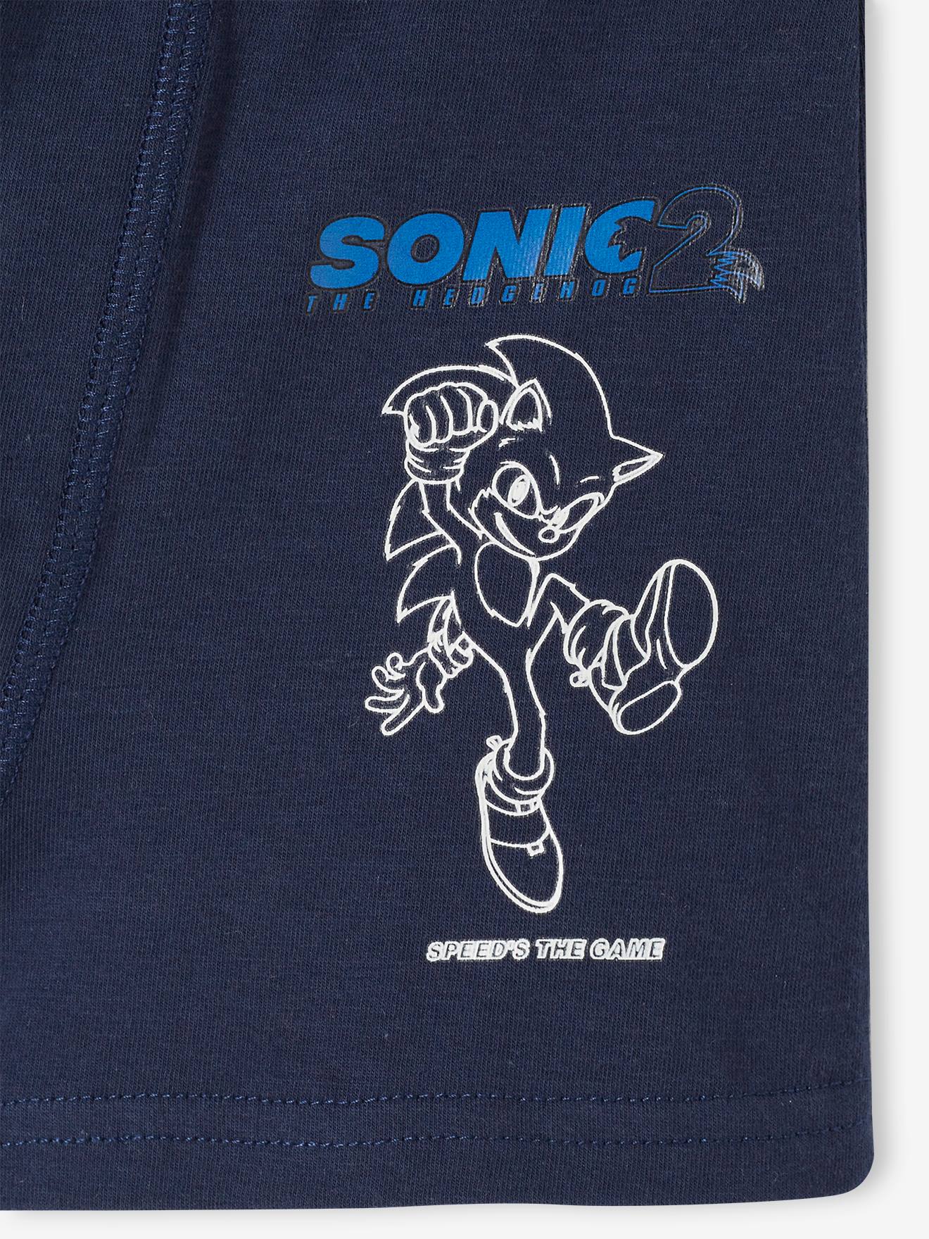 Conjunto de 3 cuecas boxer azul-marinho Sonic® para meninos