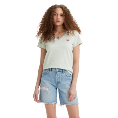 Tee-shirt à manches courtes femme Perfect Vneck 0062 Aria Floral Omph LEVIS