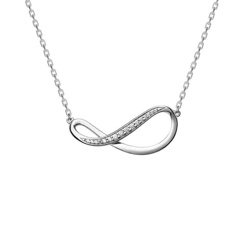 Collier Femme - Oxyde de zirconium - Argent 925 - Longueur : 42 cm