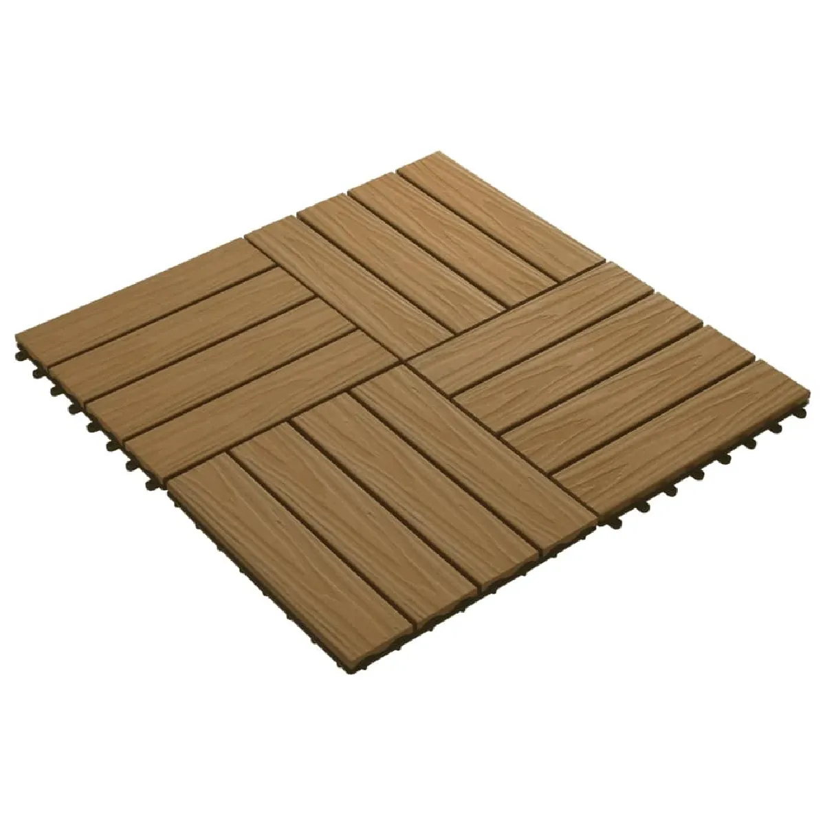 vidaXL Carreau Terrasse WPC 30x30