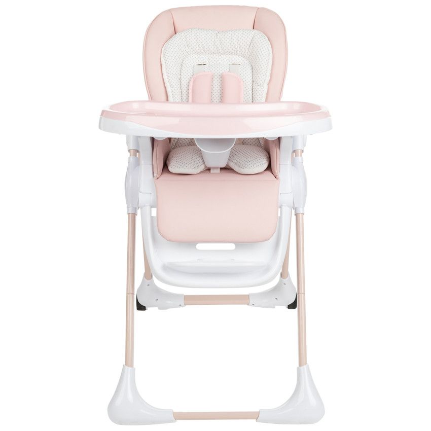 Chaise haute réglable Jude 0+ - Rose - Ecru