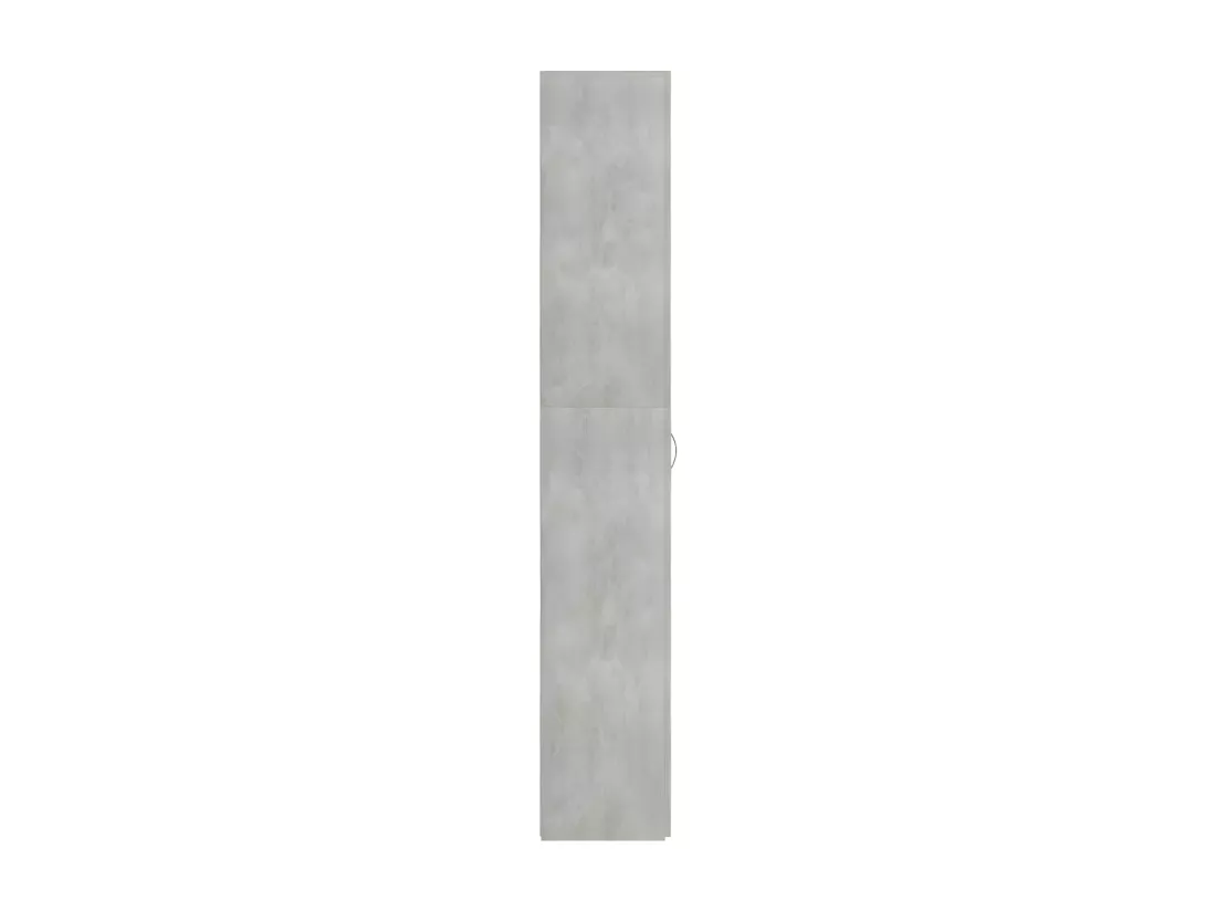 Armoire de bureau 2 portes bois gris effet béton Ousti