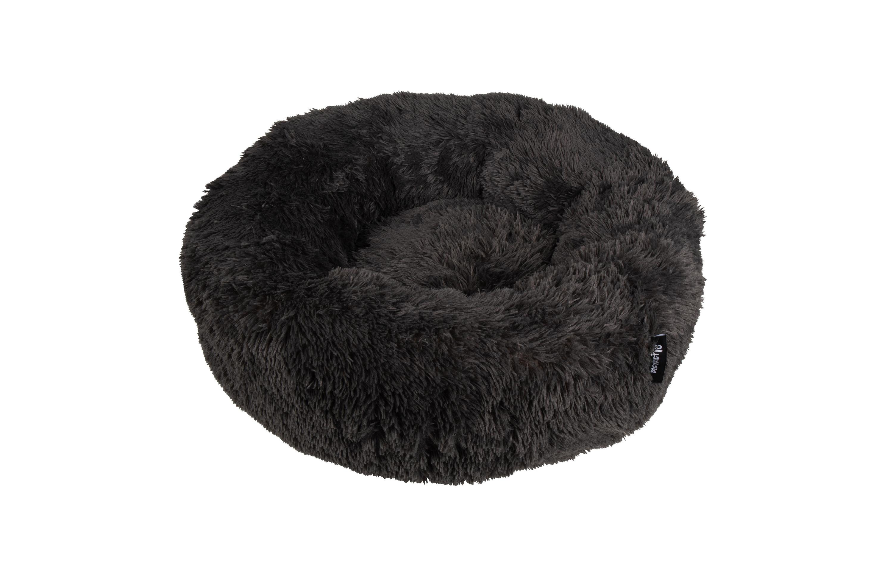 Hunde-Bett Fuzz, Dunkelgrau, LFlauschiger Schlafplatz für Hunde