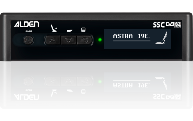 Alden AS2@ 80 Satellitenanlage mit SSC HD-Steuermodul und LTE-Dachdurchführung
