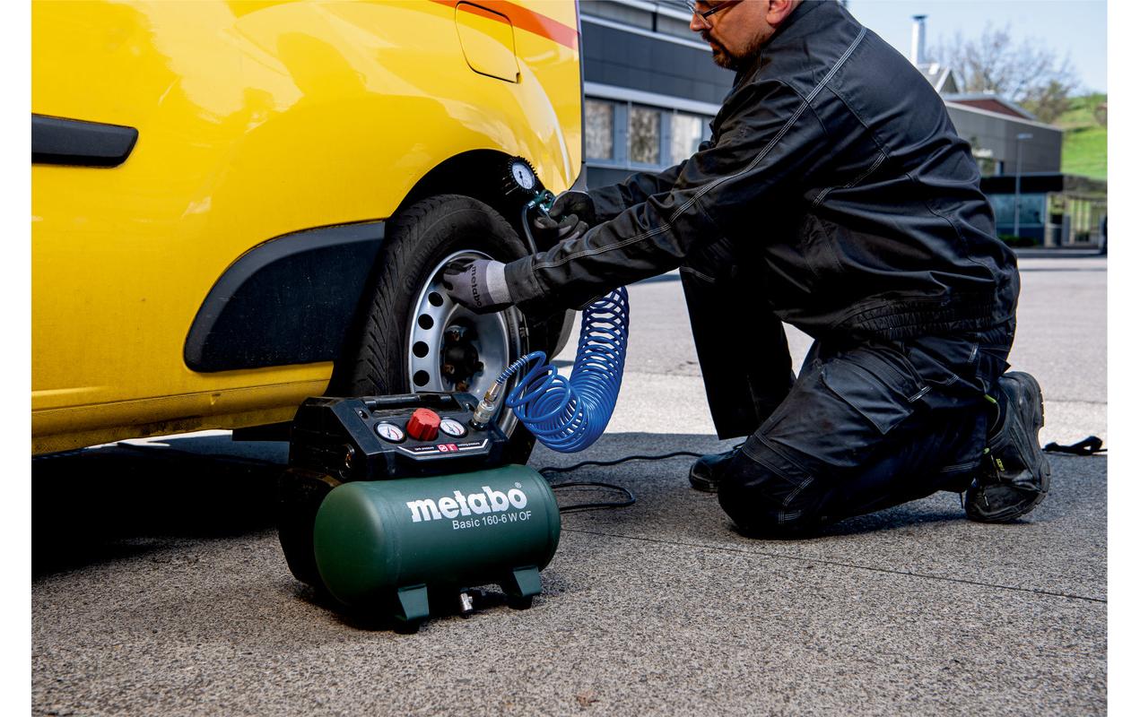 Kompressor BASIC 160-6 W OF<br>Handlicher 6-Liter-Kompressor mit leistungsstarkem Motor