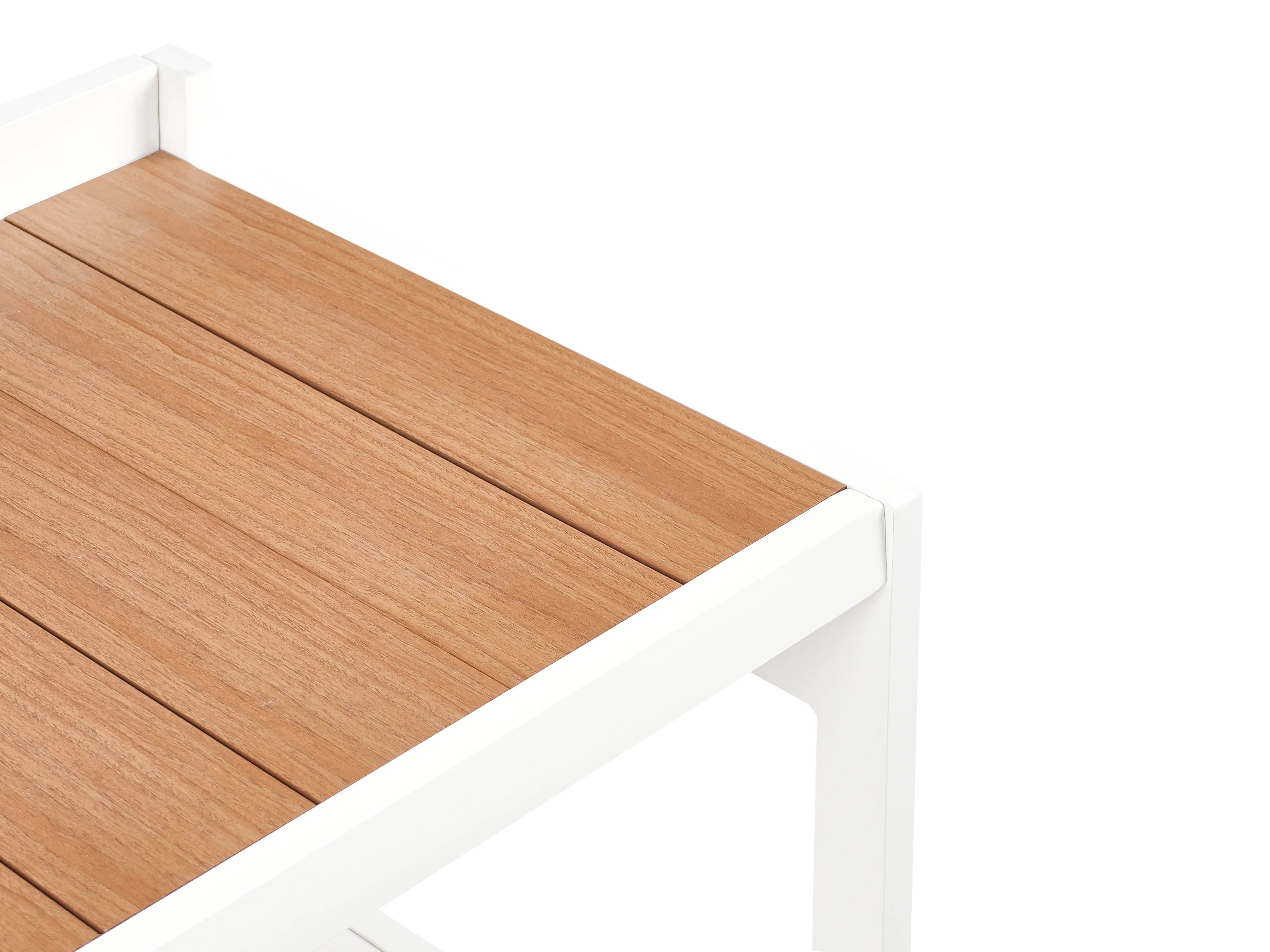 Tuin keukenset 3-delig met spoelbak ORTISEI Metaal Wit