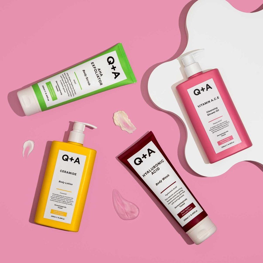Q+A AHA Exfoliator Body Scrub 250ml