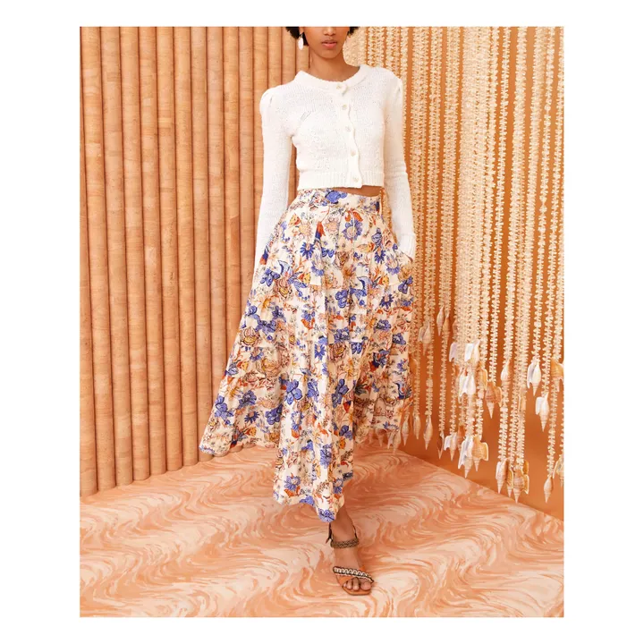 Ulla Johnson Jupe Aspen Popeline de Coton | Ecru