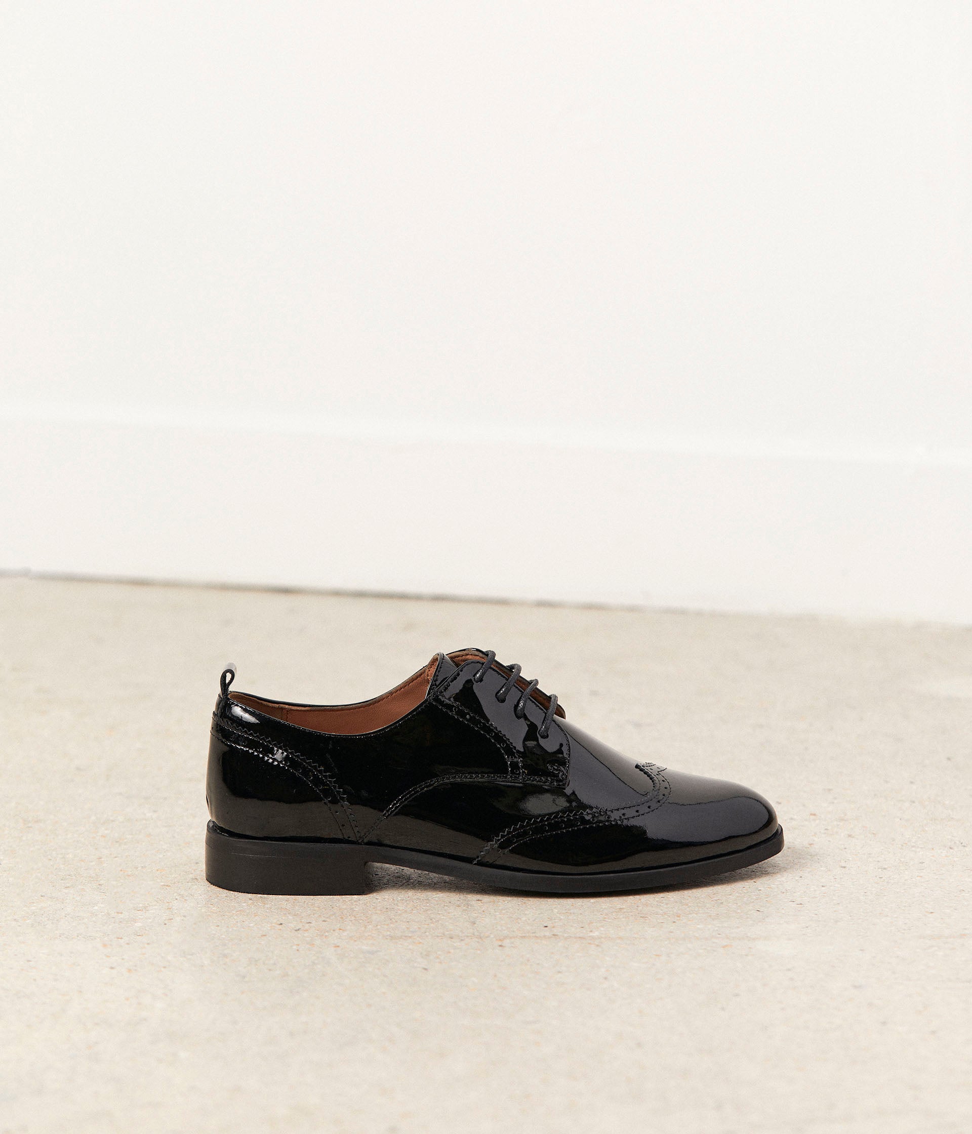 Derbies noir verni Florence