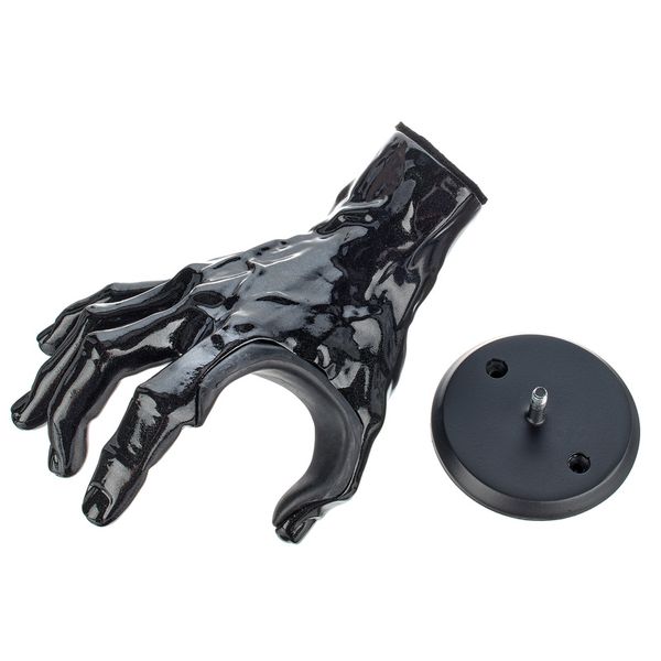Guitar Grip Male Hand Black Metallic Right