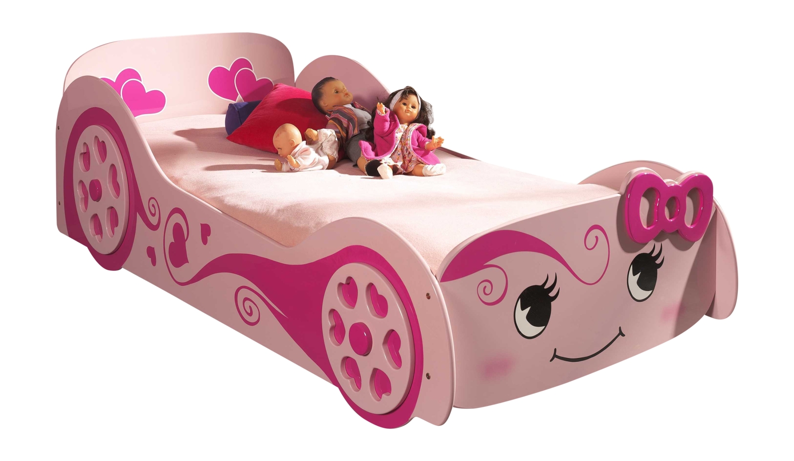Autobett PRETTY GIRL - rosa - 90x200 cm