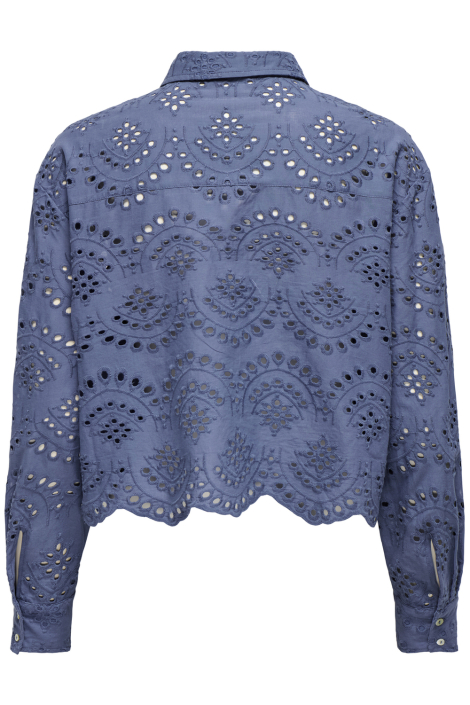 Only blauwe dames blouse