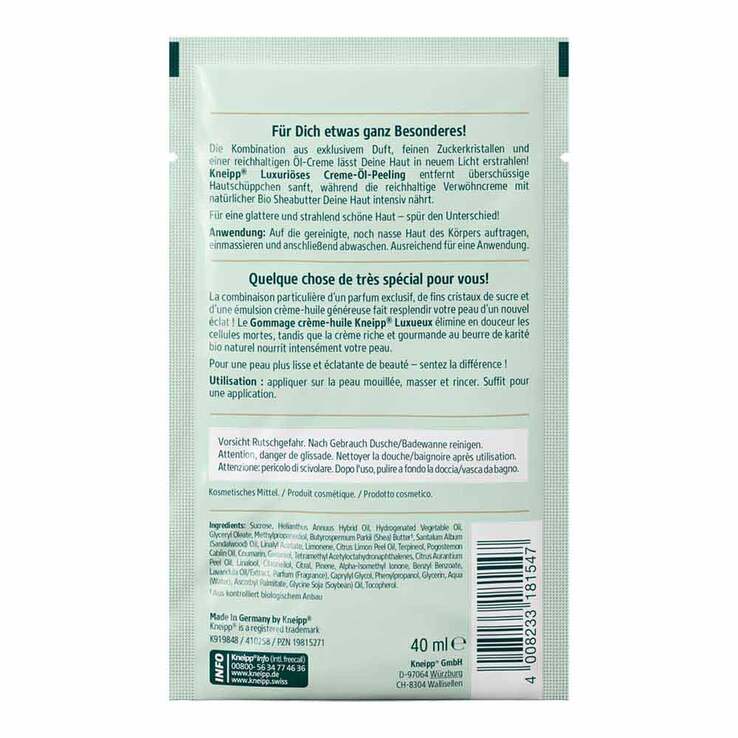 Kneipp luxuriöses Creme-Öl-Peeling, 40 ml