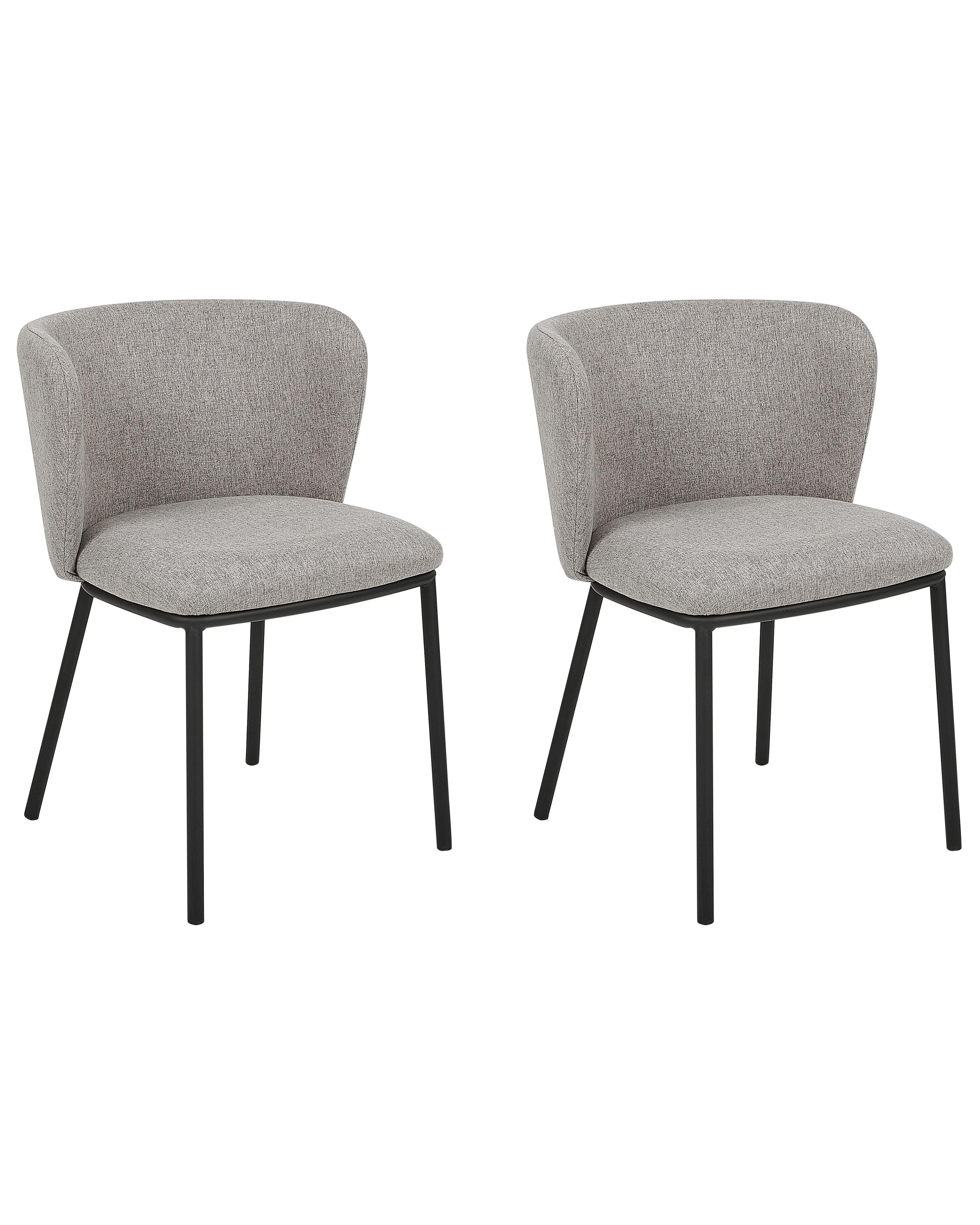 Set van 2 eetkamerstoelen MINA Grijs