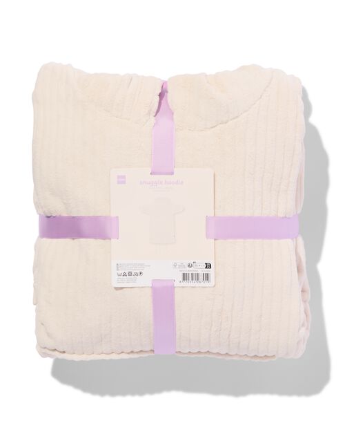 snuggle hoodie teddy crème