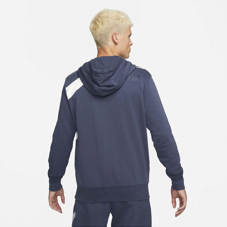 Nike Sportswear Swoosh Semi-Brushed hættetrøje Blå