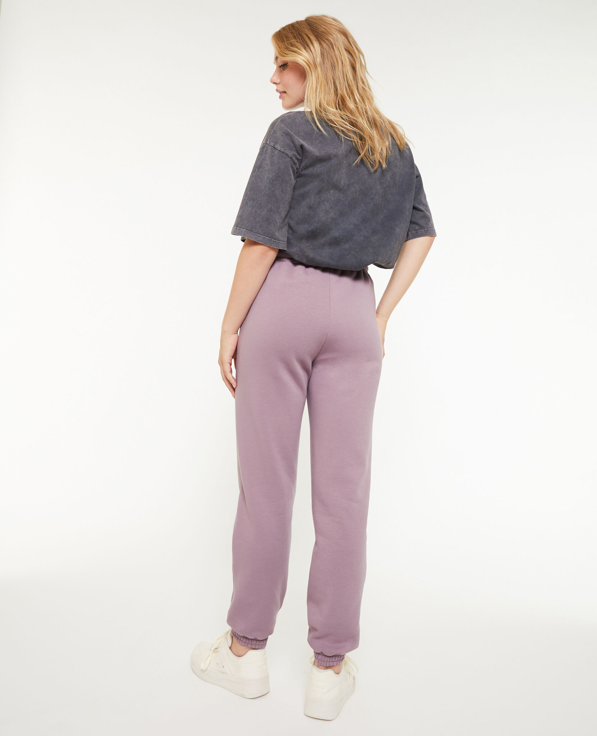 Pantalon de jogging en molleton - Lilas