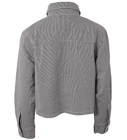 Hound Jakke - Cropped - Stribet - Blåck/Off White
