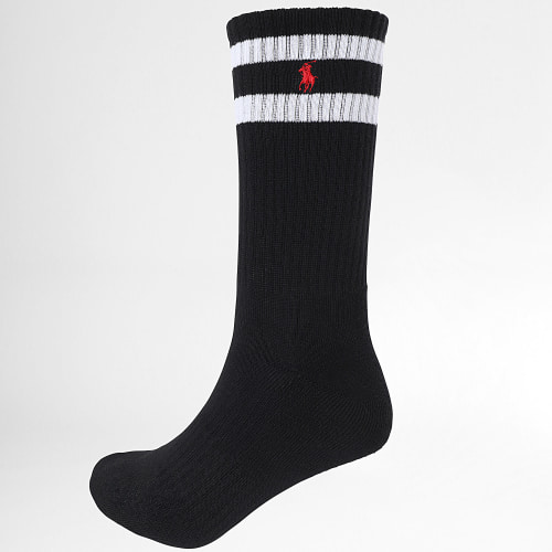 Lot De 3 Paires De Chaussettes Original Player Stripe Noir Blanc Gris