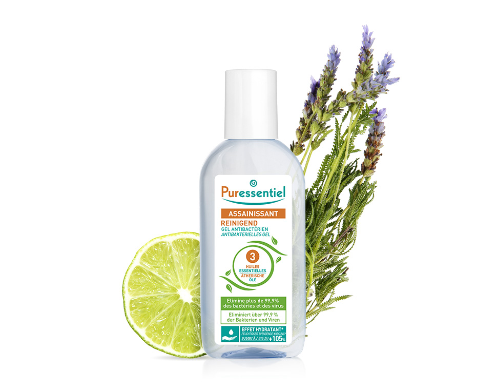 Puressentiel Gel reinigend antibakteriell Gel mit 3 ätherischen Ölen Fl 80 ml