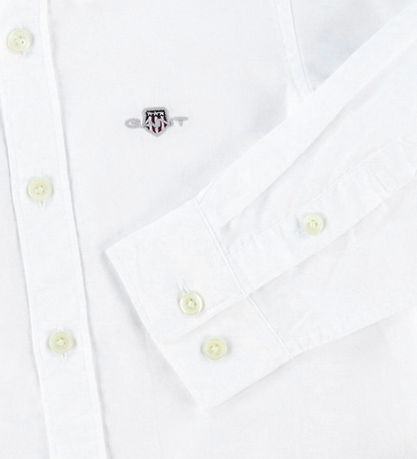 GANT Skjorte - Shield Oxford - Hvid