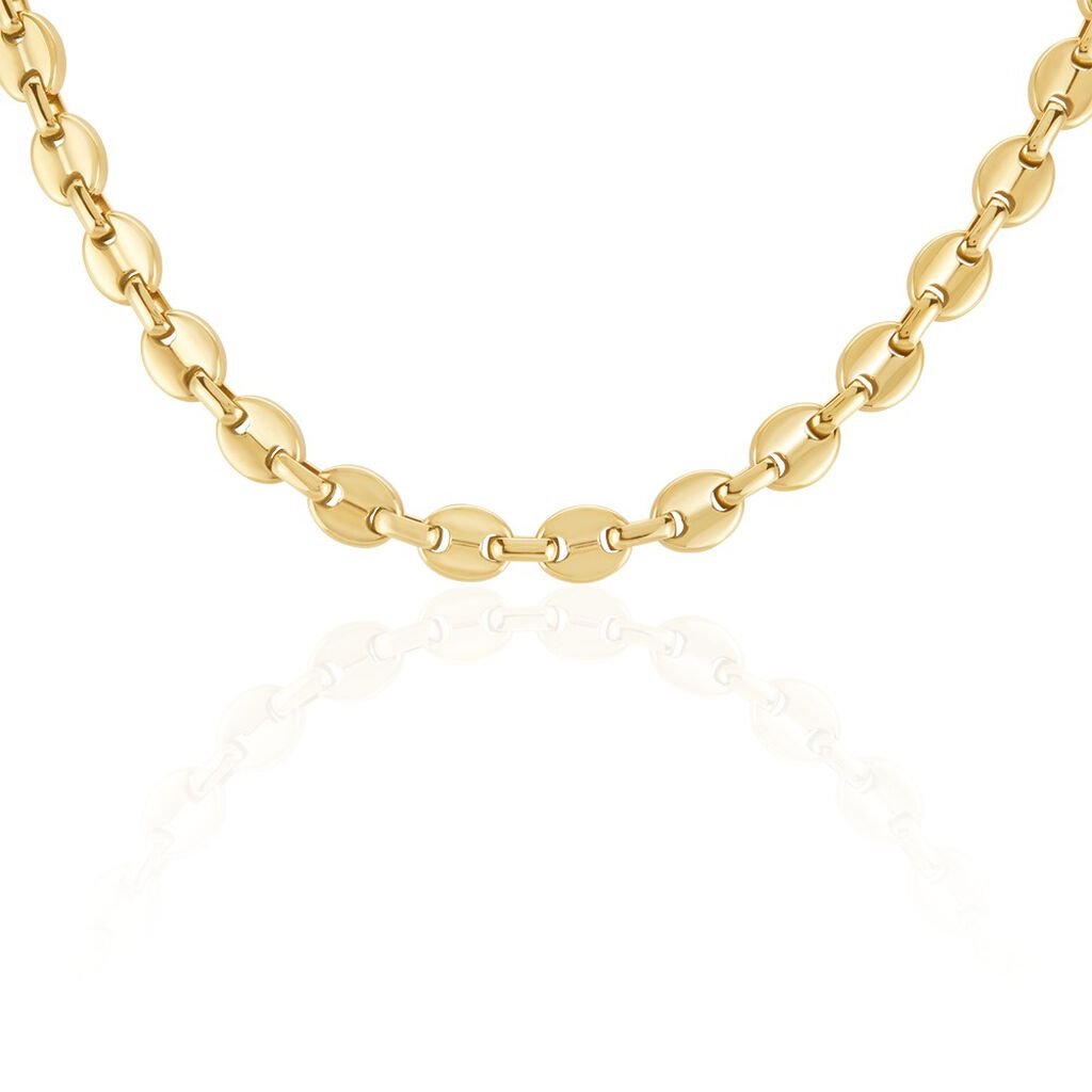 Collier Maille Acier Doré Cadia