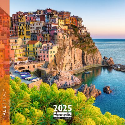 Calendrier mensuel 30x30 cm - 16 mois - Italie