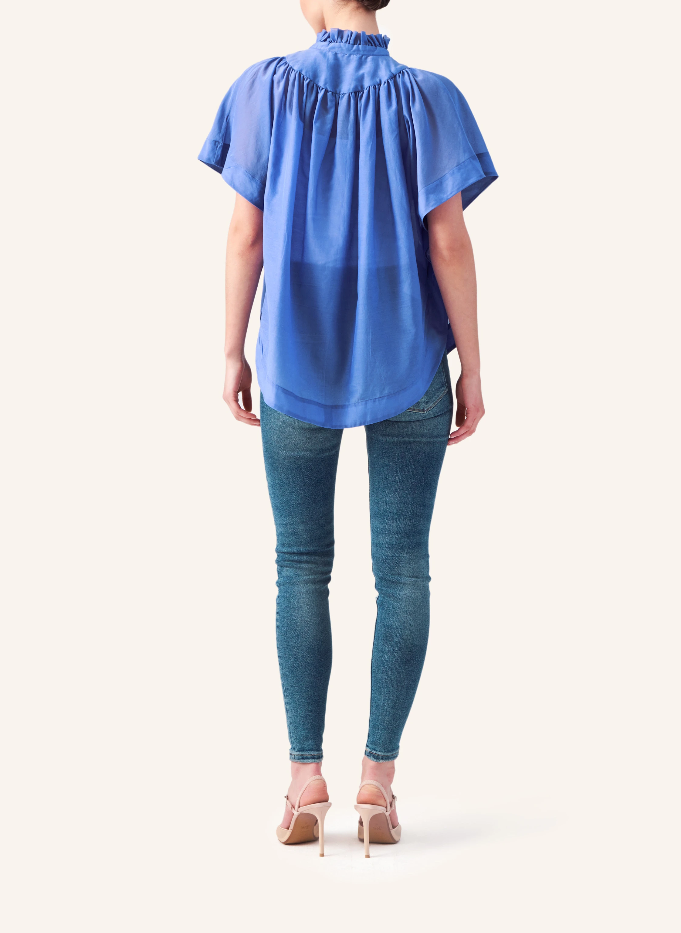 Helene Galwas Bluse aus Baumwoll-Seiden Mischung IDIS
