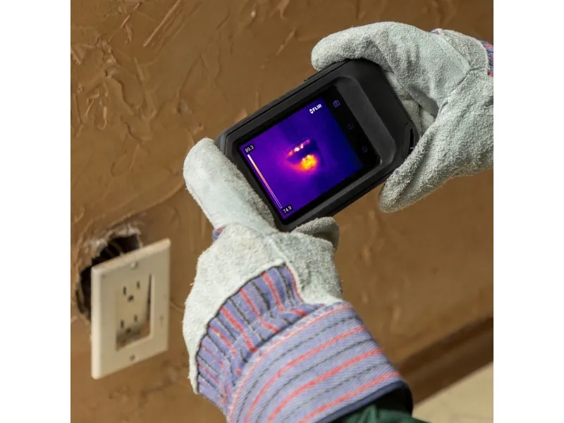 FLIR C3-X - Termisk og visuelt lyskamerakombo - kompakt - 0.012 MP - Wi-Fi - sort