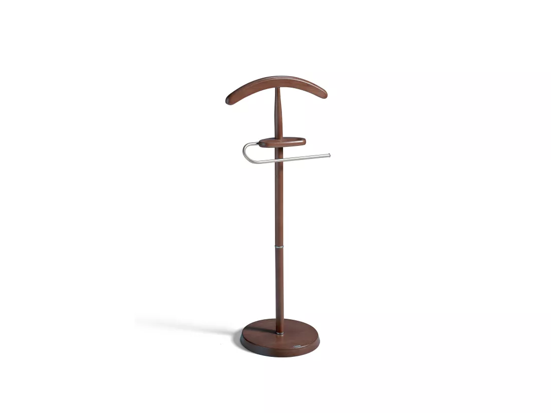 Valet de nuit - H111cm x L44cm x P30cm - hêtre massif noyer - Arbre