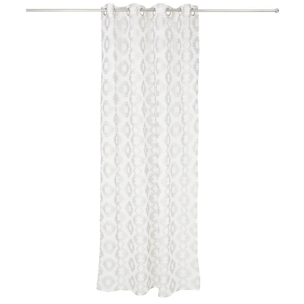 Voilage polyester 140x240cm jacquard beige