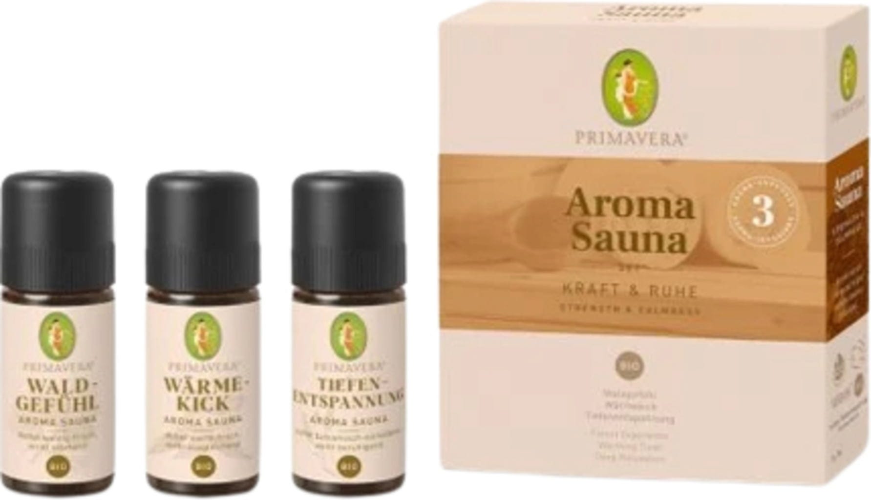 PRIMAVERA  Set Aroma Sauna Kraft & Ruhe bio