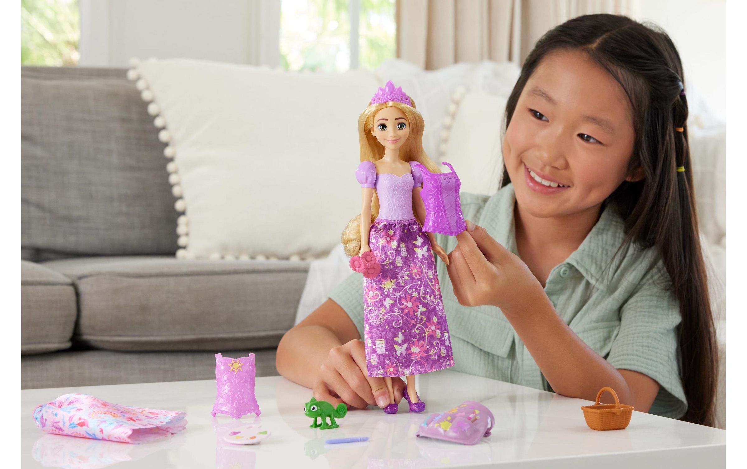 Disney Princess Anziehpuppe »2-in-1-Geschichten Rapunzel-Modepuppe«