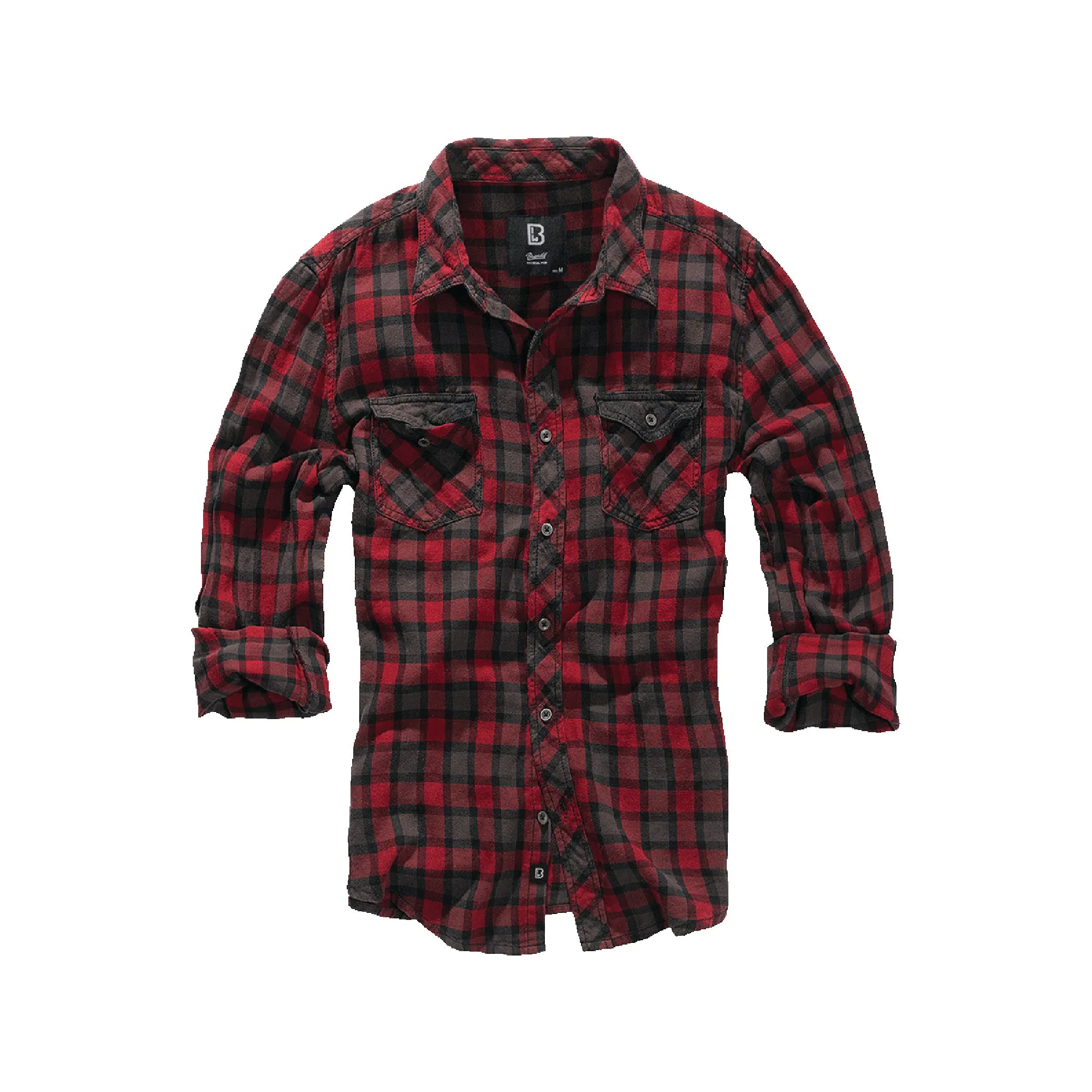 Brandit -  Brandit Hemd Duncan Check rot braun