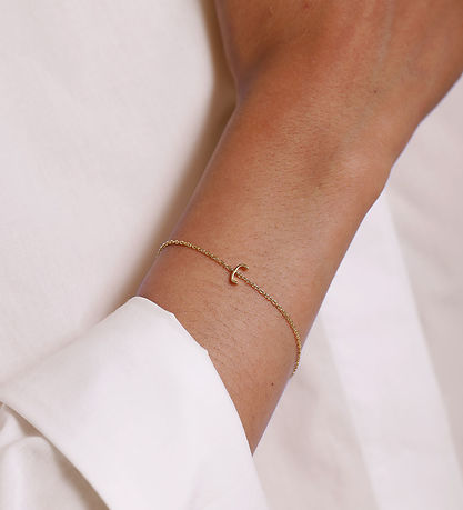 Design Letters Armband - C - 18 Karat vergoldet