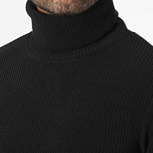 Pull Col Roulé Noir