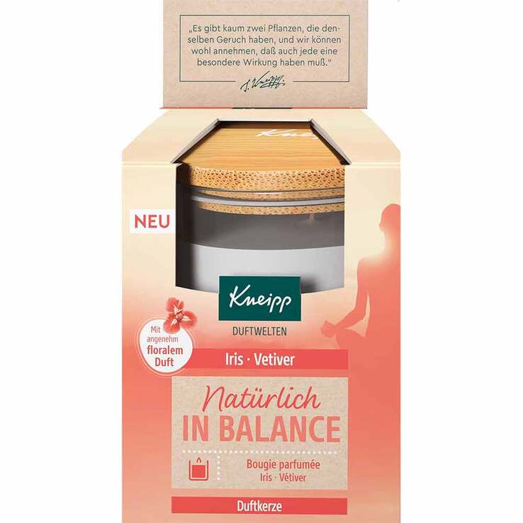 Kneipp Duftkerze Natürlich in Balance, 145 g