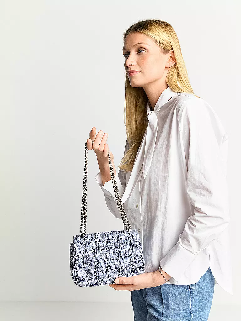 RICH & ROYAL Tasche - Umhängetasche MINI TWEED blau