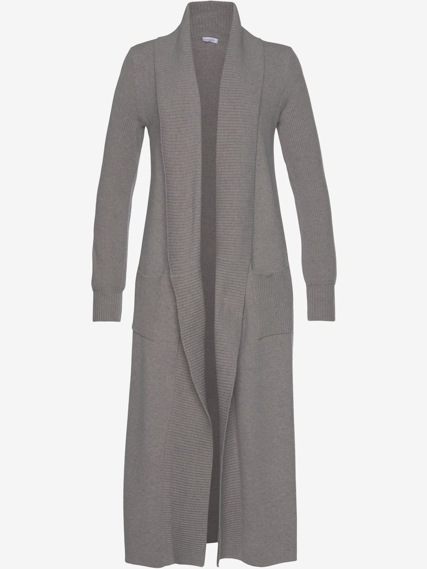 Veste en tricot long manteau en tricot en mélange de viscose