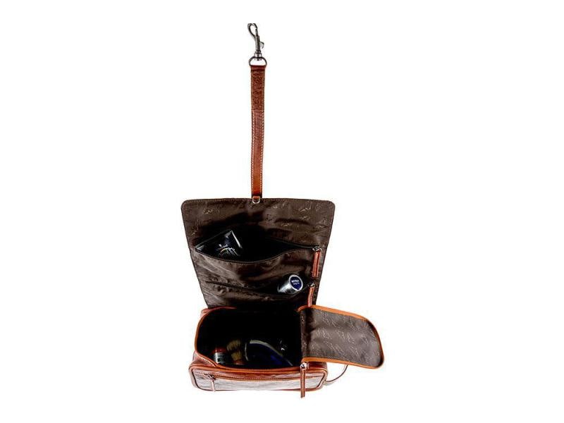 Alpenleder Necessaire Roll Up Necessaire, Hellbraun