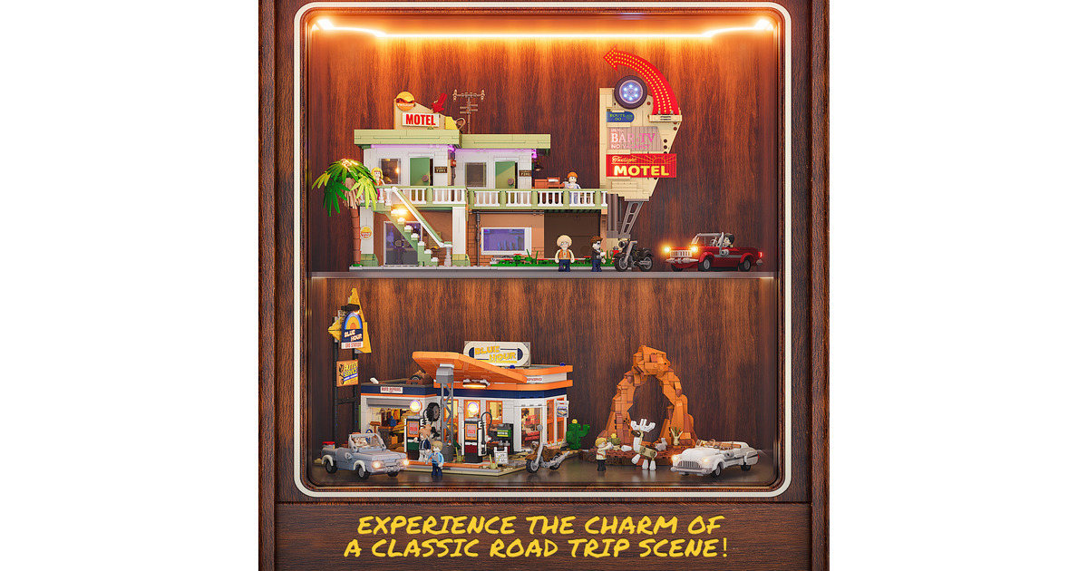 LumibricksRoad Trip - Gas Station Constructiespeelgoed  (F9065)