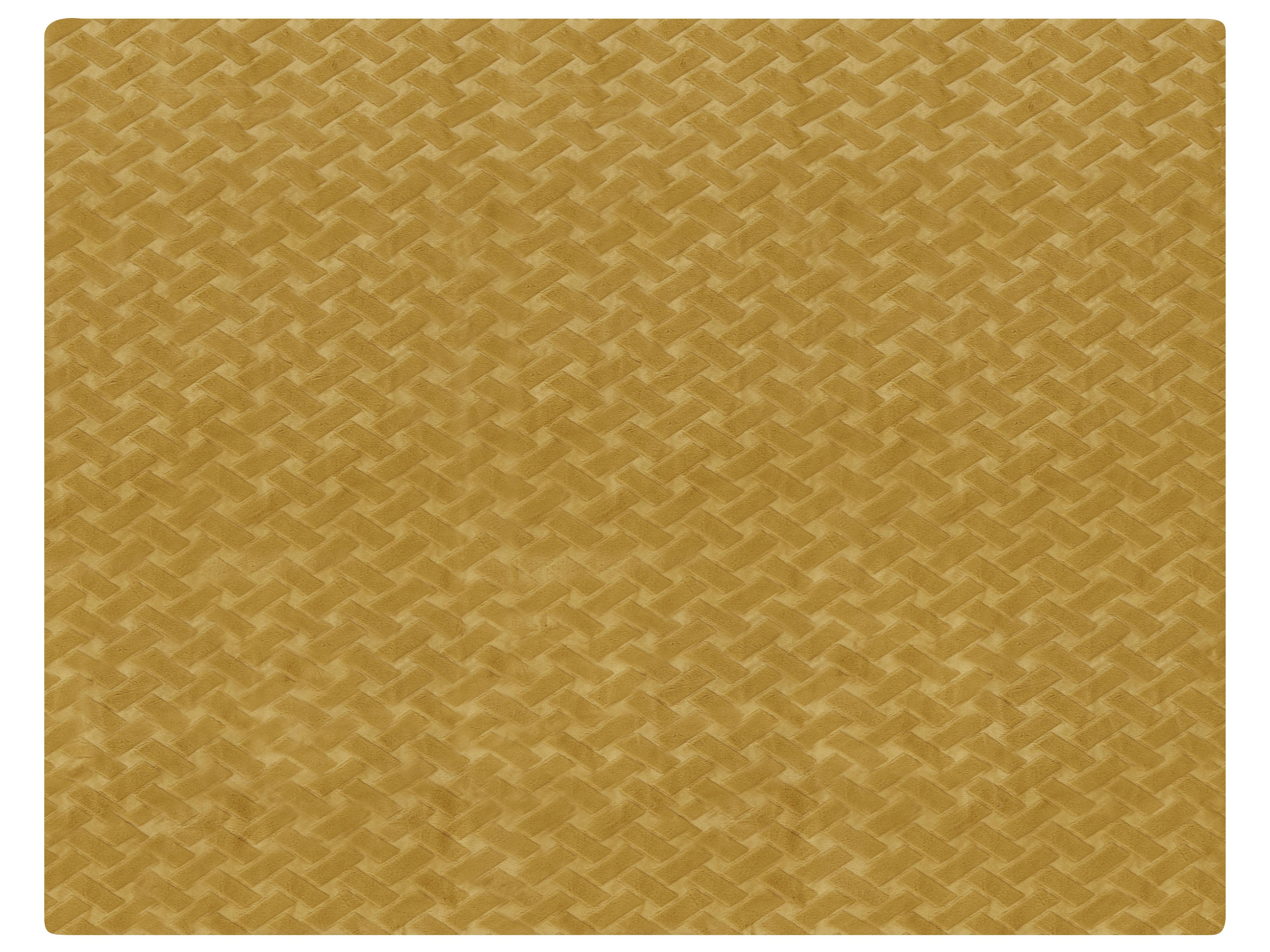 Sprei SITAPUR Nepbont 150 x 200 cm Mosterdgeel