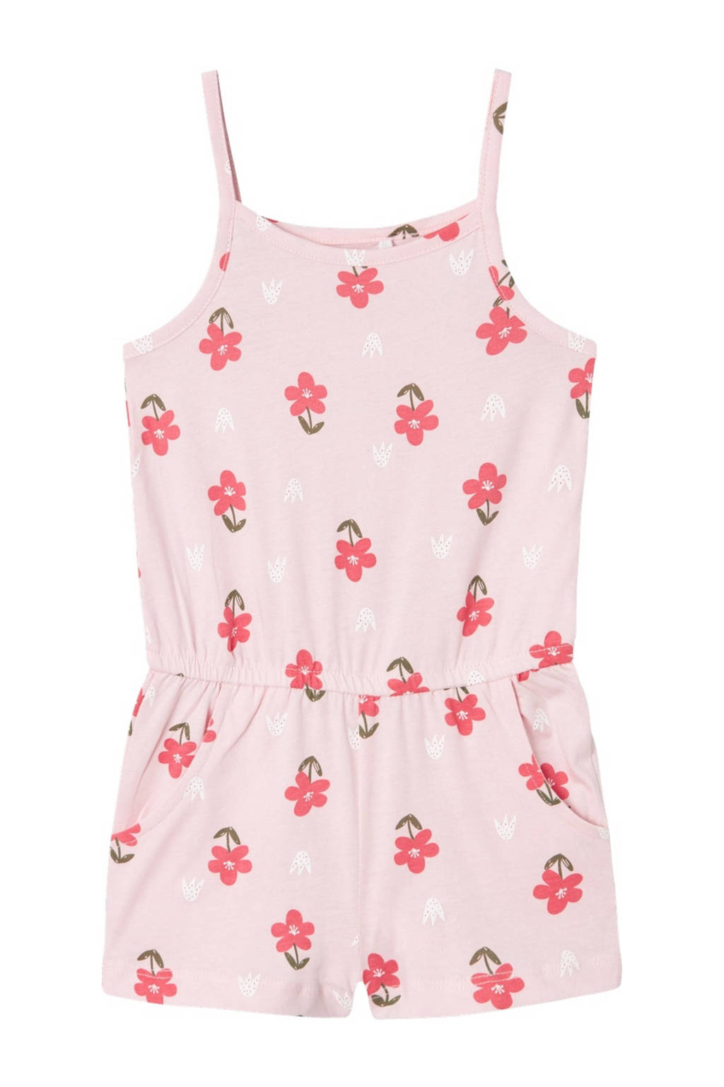 NAME IT playsuit NMFVIGGA met all over print lichtroze/donkerroze