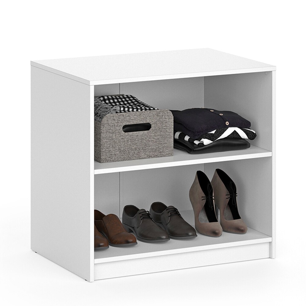 Vicco Kommode Visit Kleiderschrank Sideboard Regal Umkleide zweigeteilt Weiß