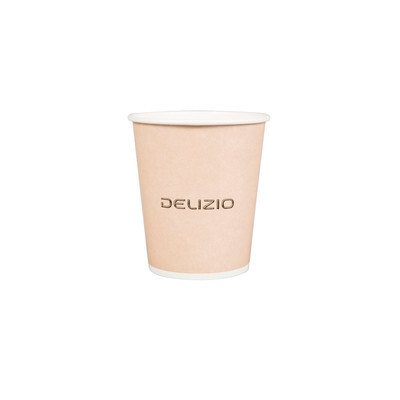 Delizio Kaffeebecher, 180 ml, hellbraun, 50 Stück