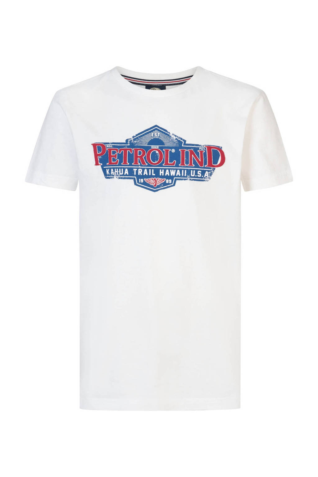 Petrol Industries T-shirt met logo wit