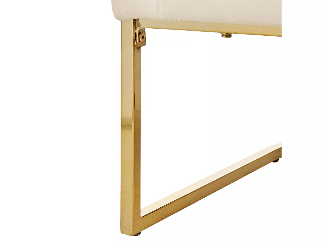 Fauteuil SIRKKA Velours Crème